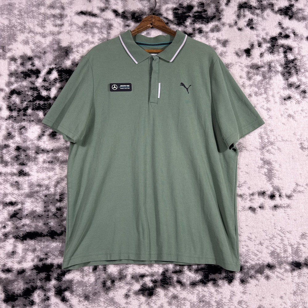 Puma AMG Petronas Formula One Team Polo Shirt‎ Mens Extra Large Green